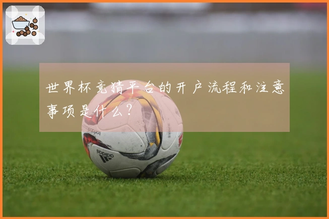 世界杯竞猜平台的开户流程和注意事项是什么？